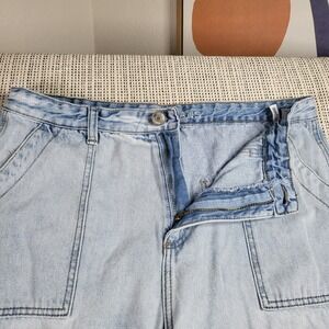 Gogo Jeans Carpenter Pants Mens 32 Light Wash Denim Workwear Utility Pockets 90s